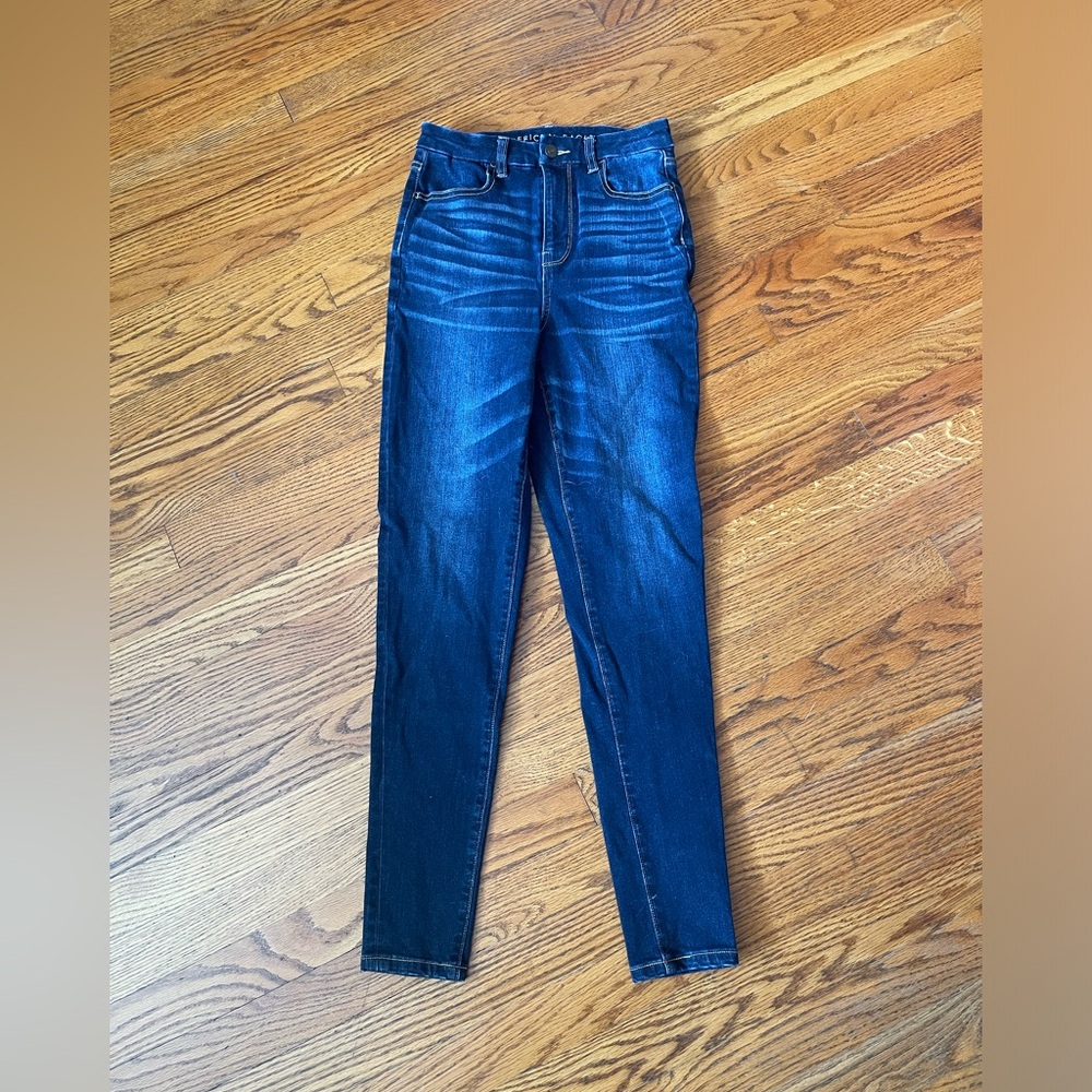 American Eagle 360° next level stretch curvy highest rise jeggings